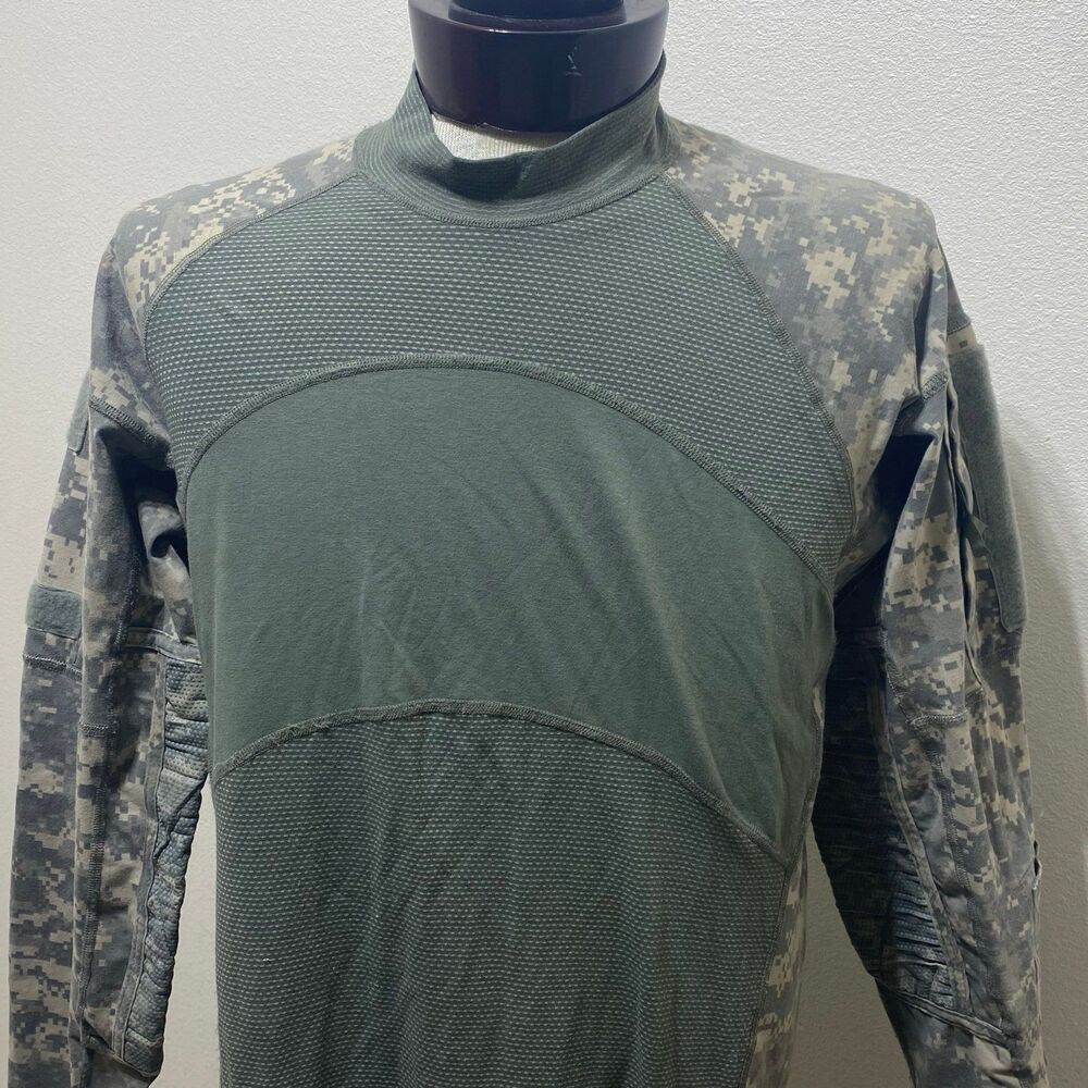 Massif Combat Shirt Camo Men's Size XL Long Sleeve Pullover - Picture 2 of 12
